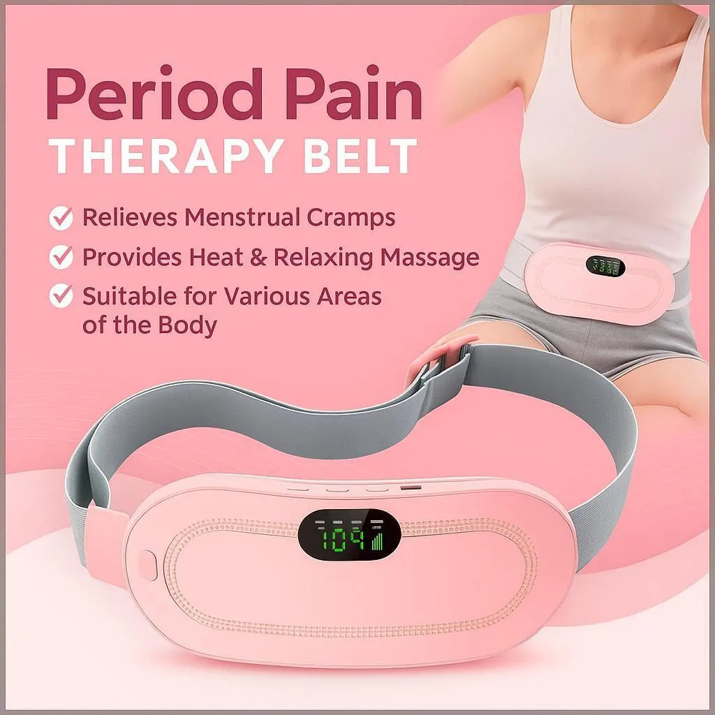 Electric Menstrual Heating Pad Period Cramp Relief Belt