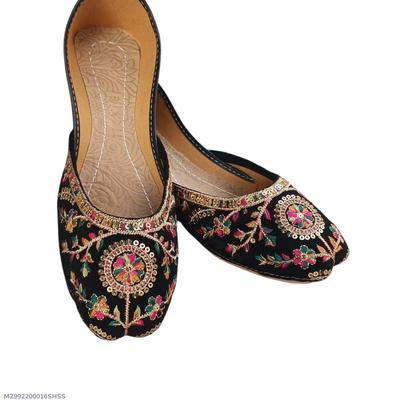 Women's PVC Embroidered Casual Khussa