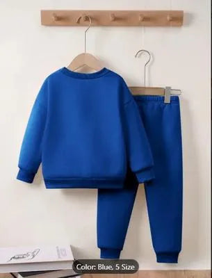 2 Pcs Girl's Polyester Printed Tracksuit