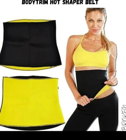 Durable Belly Fat Burner Belt - 1 Pc, Easy To Use and Maintain in Black and Yellow