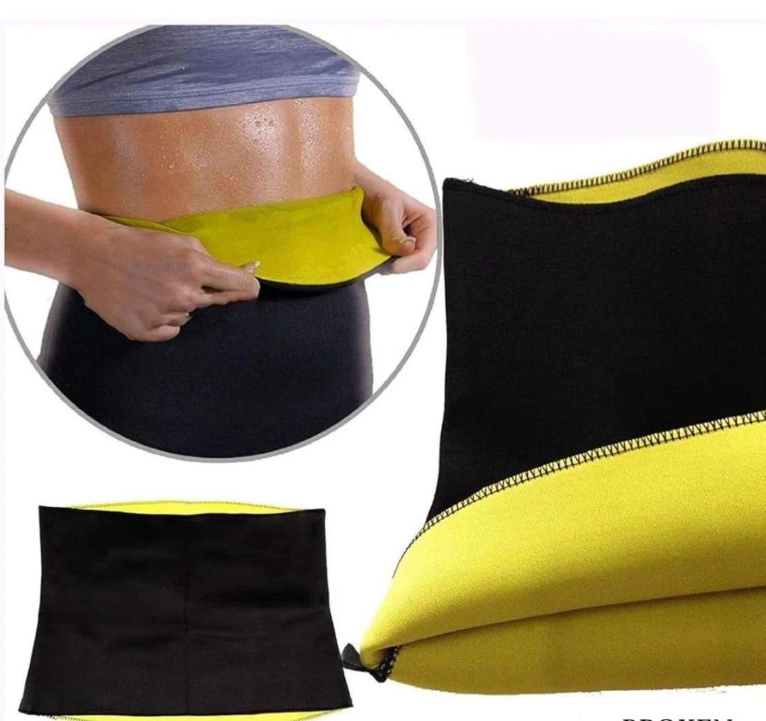 Durable Belly Fat Burner Belt - 1 Pc, Easy To Use and Maintain in Black and Yellow