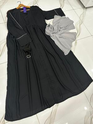 Georgette Plain Classic Abaya