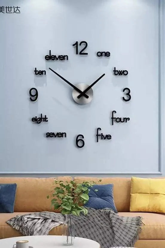 Digits Design 3D Wall Clock
