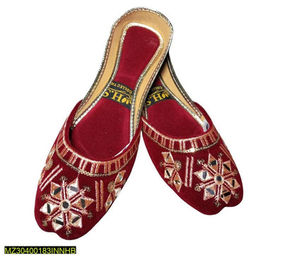 Women's PU Fancy Embroidered Khussa