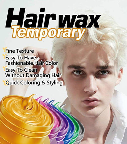 Temporary Hair Color Wax Style Hair Wax, 80 g